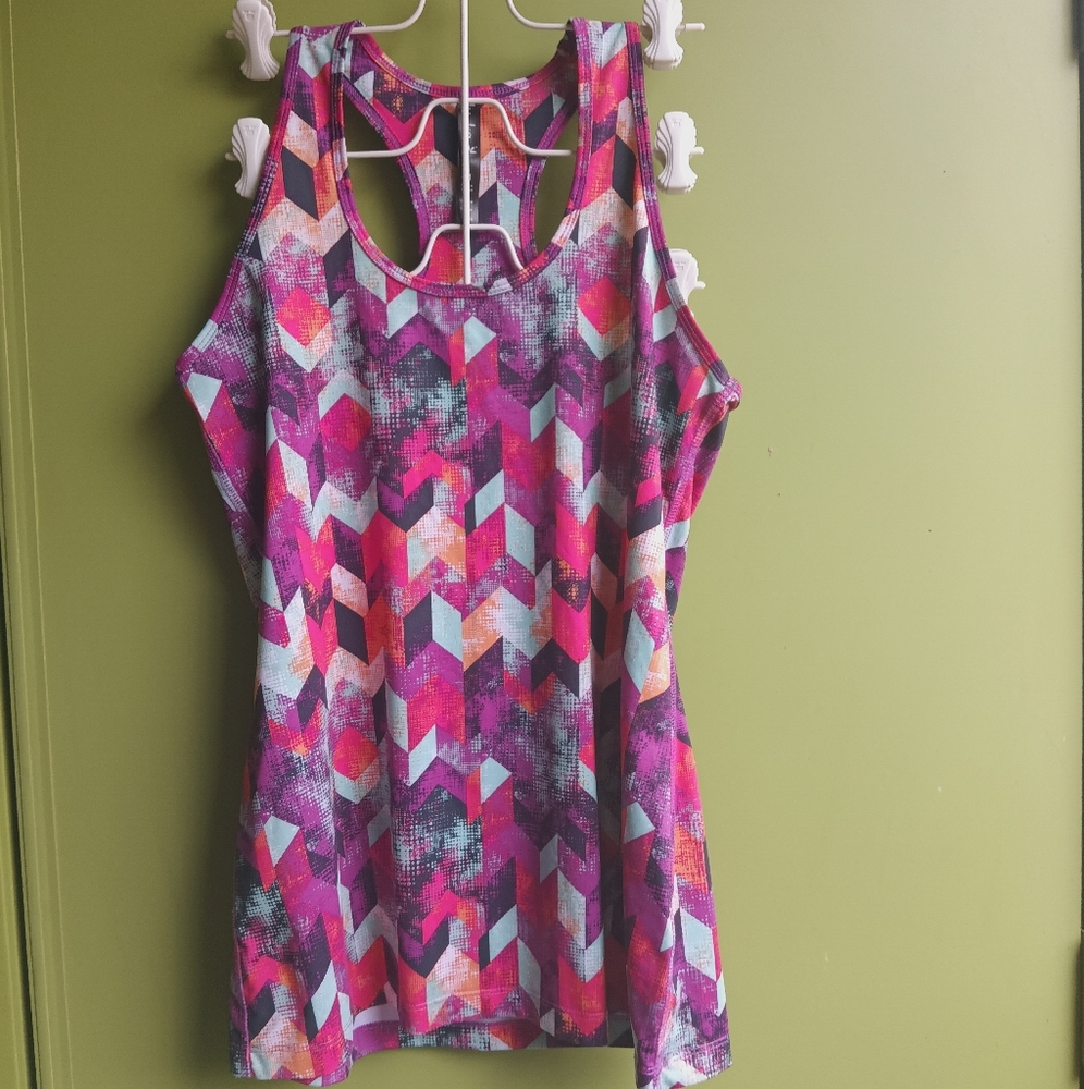 Lu ka multicolored geometric tank top